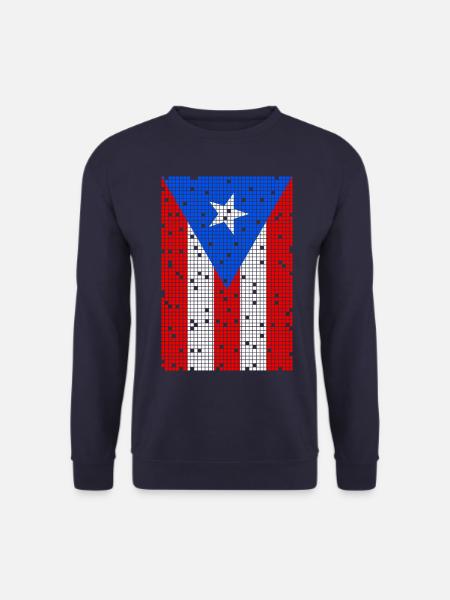 8bit Puerto Rico - Unisex Pullover - Navy