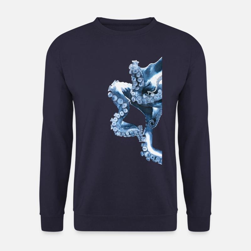 Tintenfisch Tentakel Oktopustentakel Oktopus - Unisex Pullover - Navy