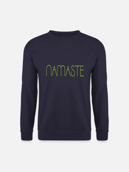 Namaste Tshirt - Unisex Pullover - Navy