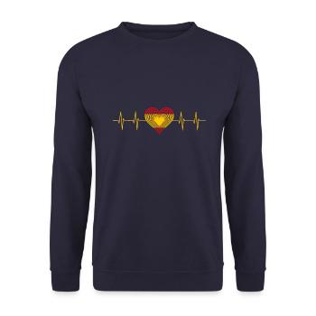 Spain España Spanien - Unisex Pullover - Navy - Vorne - Alina (178cm) & Michal (187cm)