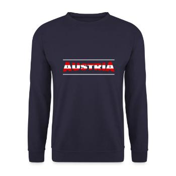 Austria - Unisex Pullover - Navy - Vorne - Alina (178cm) & Michal (187cm)