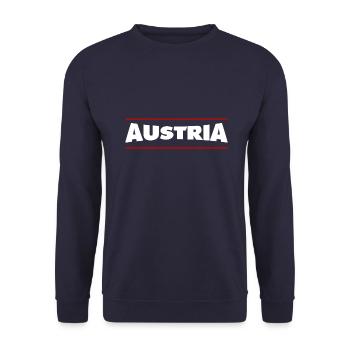Austria - Unisex Pullover - Navy - Vorne - Alina (178cm) & Michal (187cm)