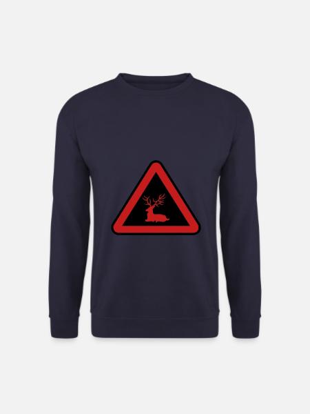 Deer danger, Hunter attention - Unisex Sweatshirt - navy