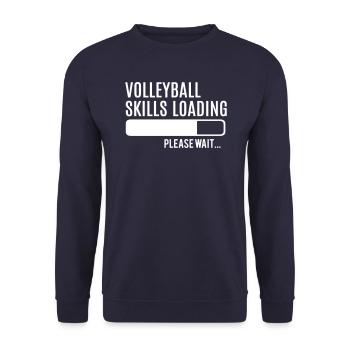 Volley- volley- cadeau joueur de volley- - Sweat-shirt Unisexe - marine - Devant - Alina (178cm) & Michal (187cm)