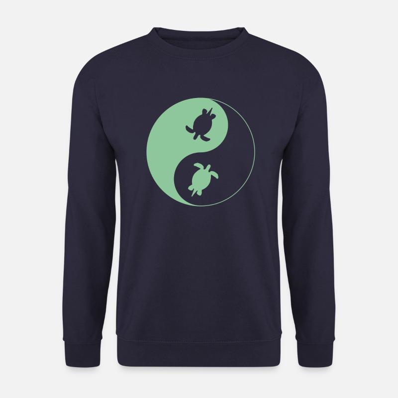 Schildkröte yin yang - Unisex Pullover - Navy