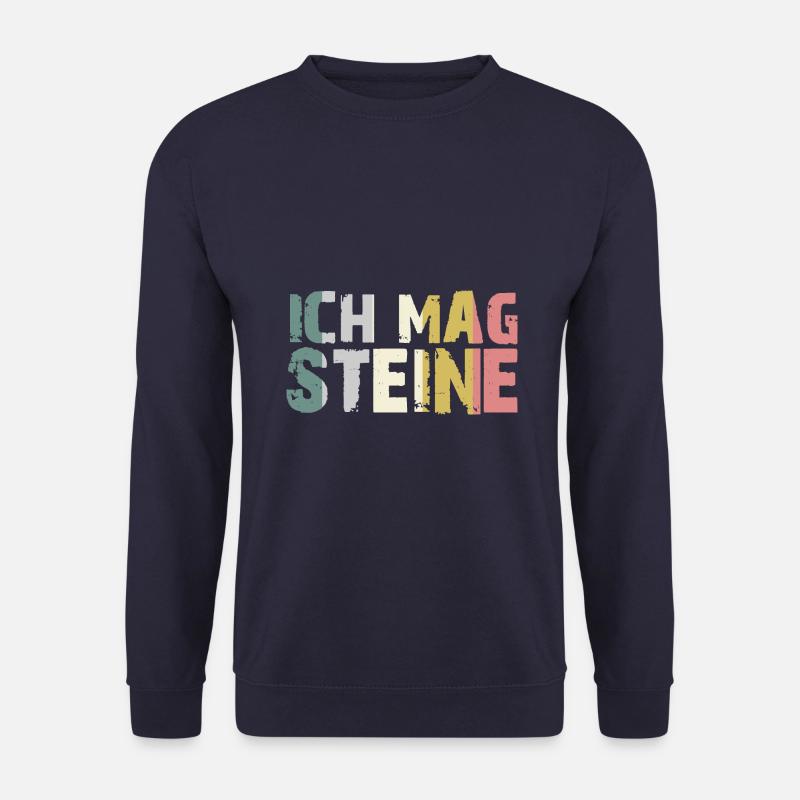 Ich mag Steine - Unisex Pullover - Navy