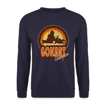 GoKart - Unisex Pullover - Navy - Vorne - Alina (178cm) & Michal (187cm)