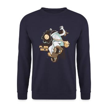 Idée cadeau cadeau de patineur Nice - Sweat-shirt Unisexe - marine - Devant - Alina (178cm) & Michal (187cm)