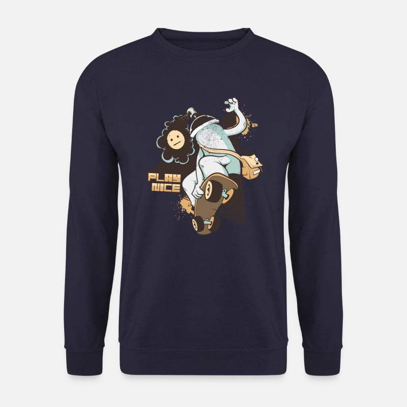 Play Nice Skater Geschenk Geschenkidee - Unisex Pullover - Navy