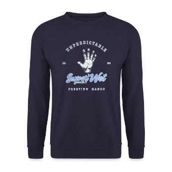 Unpredictable freezing hands (Pale) - Unisex Sweatshirt - navy - Front - Alina (178cm) & Michal (187cm)