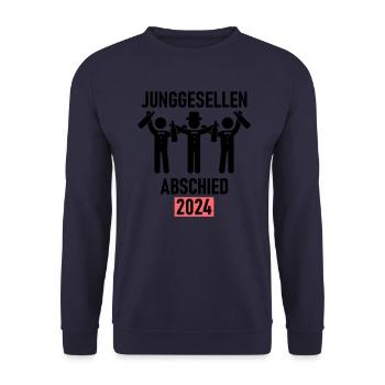 Enterrement de vie de garçon 2024 - Sweat-shirt Unisexe - marine - Devant - Alina (178cm) & Michal (187cm)