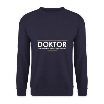 Promotion - Unisex Pullover - Navy - Vorne - Alina (178cm) & Michal (187cm)