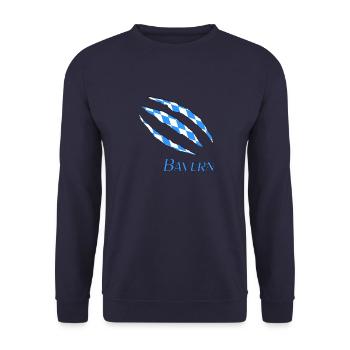 Bayern Bayer Bavaria - Unisex Pullover - Navy - Vorne - Alina (178cm) & Michal (187cm)