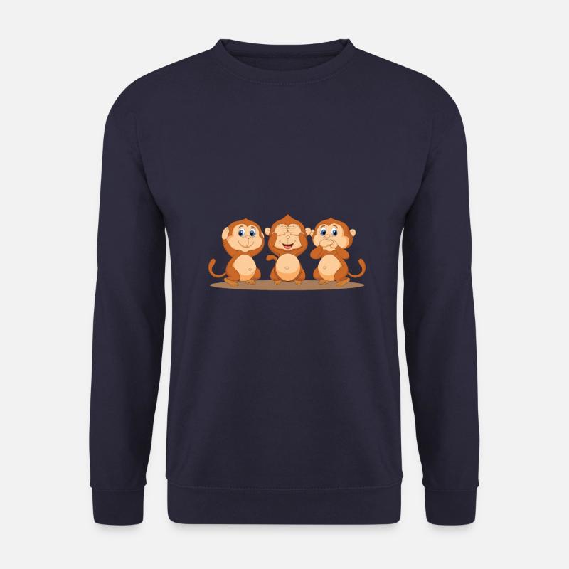 drei affen - Unisex Pullover - Navy