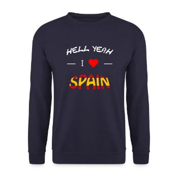 Spain, made in spain, spain, Madrid, i love spain - Unisex Pullover - Navy - Vorne - Alina (178cm) & Michal (187cm)