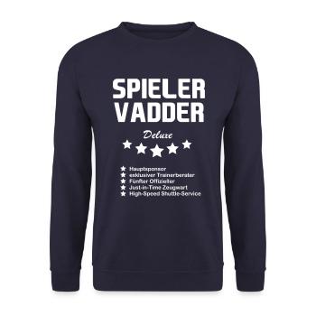 Spieler Vadder deluxe - Unisex Pullover - Navy - Vorne - Alina (178cm) & Michal (187cm)