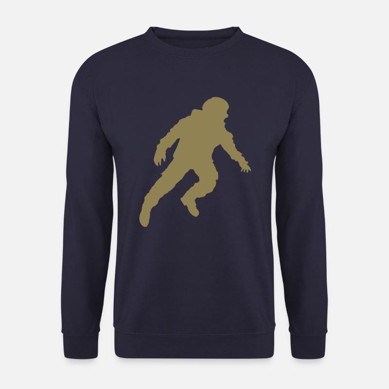 Schwebender Astronaut Silhouette Schwerelosigkeit - Unisex Pullover - Navy