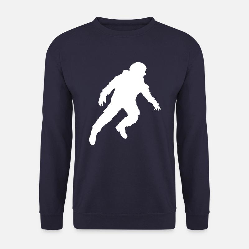 Floating Astronaut Silhouette Weightlessness - Unisex Sweatshirt - navy