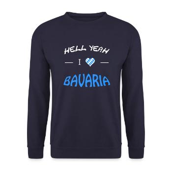 Bayern Bavaria - Unisex Pullover - Navy - Vorne - Alina (178cm) & Michal (187cm)