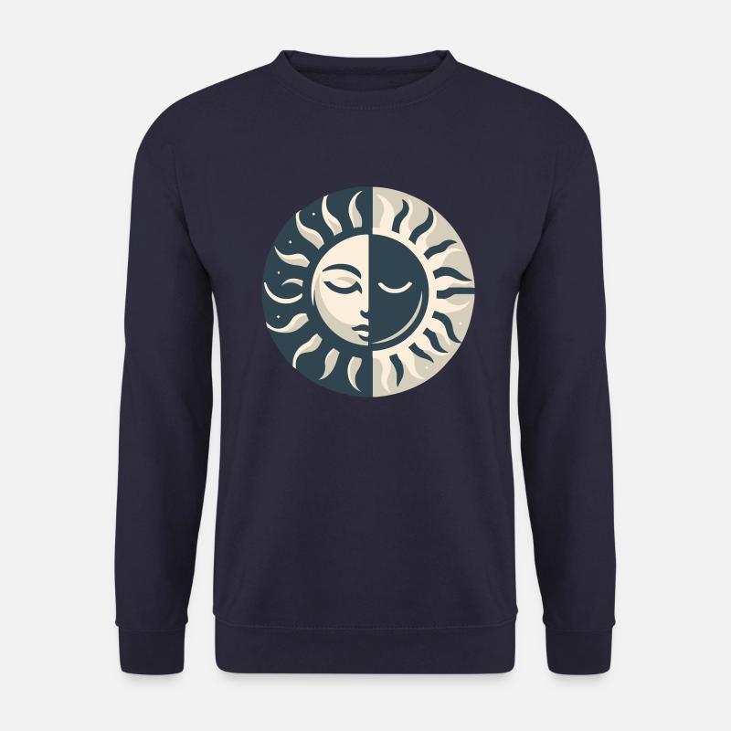 Sonne & Mond - Minimalistische Harmonie 2 - Unisex Pullover - Navy