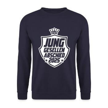Junggesellenabschied 2025 Jga - Unisex Pullover - Navy - Vorne - Alina (178cm) & Michal (187cm)