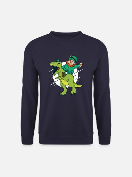 Dwarf rides Dino - Unisex Sweatshirt - navy