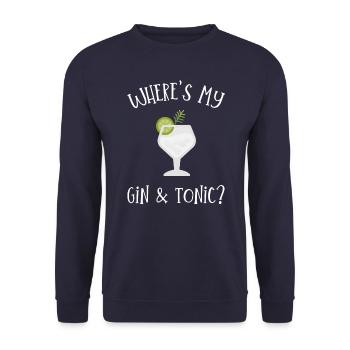 Wo ist mein - Unisex Pullover - Navy - Vorne - Alina (178cm) & Michal (187cm)