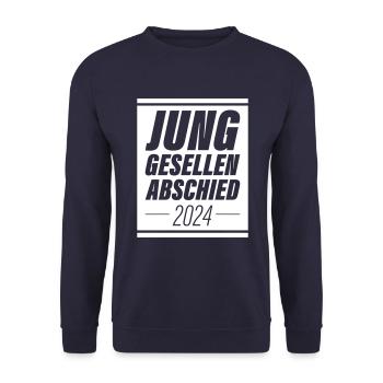 Junggesellenabschied 2024 Jga - Unisex Pullover - Navy - Vorne - Alina (178cm) & Michal (187cm)