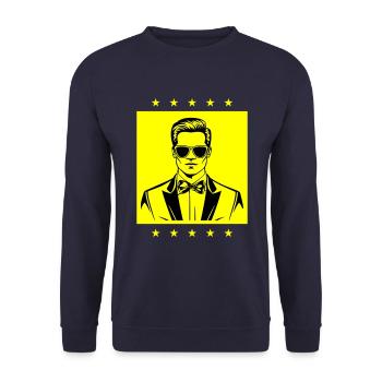 Groom Wedding Cool - Unisex Sweatshirt - navy - Front - Alina (178cm) & Michal (187cm)