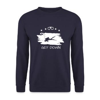 Tauchen, Taucher, Scuba Diver, Diving - Unisex Pullover - Navy - Vorne - Alina (178cm) & Michal (187cm)