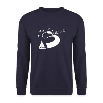 Sailing - Unisex Pullover - Navy - Vorne - Alina (178cm) & Michal (187cm)