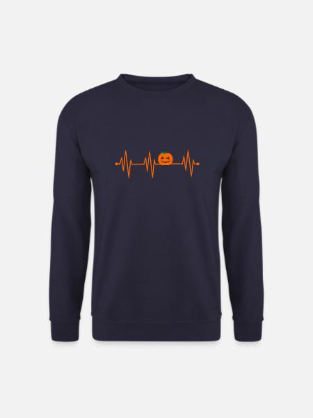 Herzschlag Kürbis - Unisex Pullover - Navy