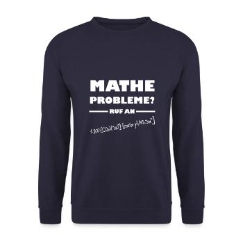 Problèmes de maths - Call An! - Sweat-shirt Unisexe - marine - Devant - Alina (178cm) & Michal (187cm)