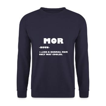 Coole Mutter - Muttertag - Unisex Pullover - Navy - Vorne - Alina (178cm) & Michal (187cm)
