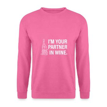 Partenaire du vin - Sweat-shirt Unisexe - rose - Devant