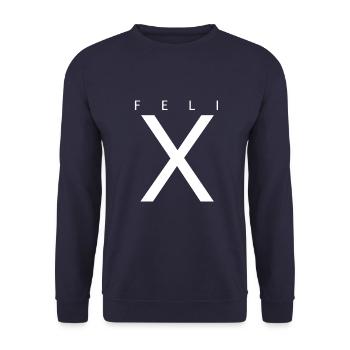 Felix - Unisex Sweatshirt - navy - Front - Alina (178cm) & Michal (187cm)