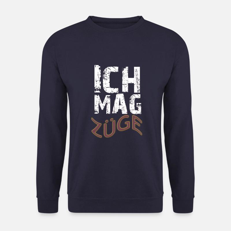 ich mag Züge - Unisex Pullover - Navy