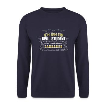 BWL - Unisex Pullover - Navy - Vorne - Alina (178cm) & Michal (187cm)