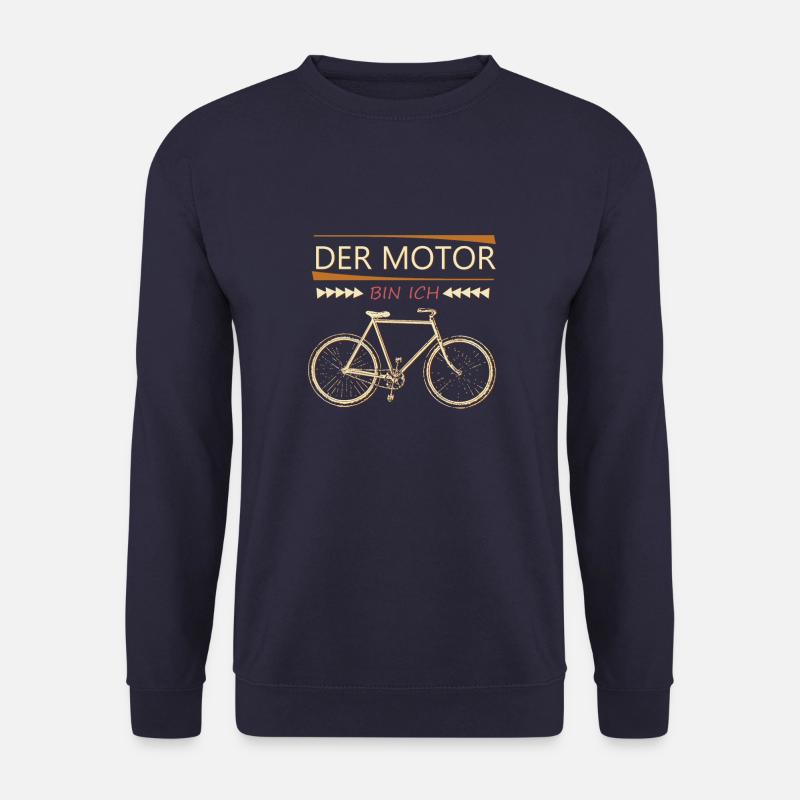 Fahrrad fahren Spruch - Unisex Pullover - Navy