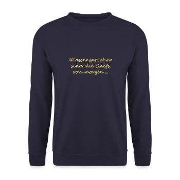 Klassensprecher - Unisex Pullover - Navy - Vorne - Alina (178cm) & Michal (187cm)