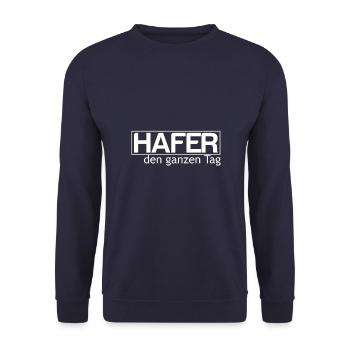 Hafer - Unisex Pullover - Navy - Vorne - Alina (178cm) & Michal (187cm)