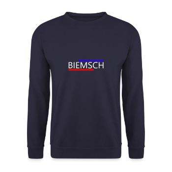 Zittau Oberland Spruch - Unisex Pullover - Navy - Vorne - Alina (178cm) & Michal (187cm)