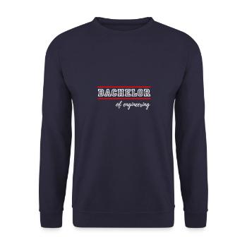 Bachelor of engineering - Unisex Pullover - Navy - Vorne - Alina (178cm) & Michal (187cm)