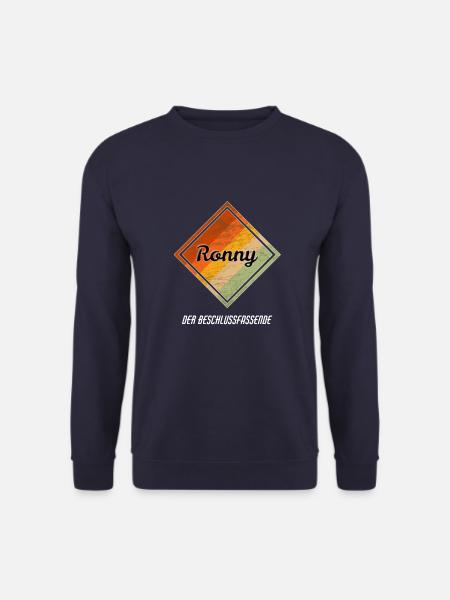 Ronny Namensbedeutung - Unisex Pullover - Navy