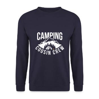 Camping Cousin Crew - Sweat-shirt Unisexe - marine - Devant - Alina (178cm) & Michal (187cm)