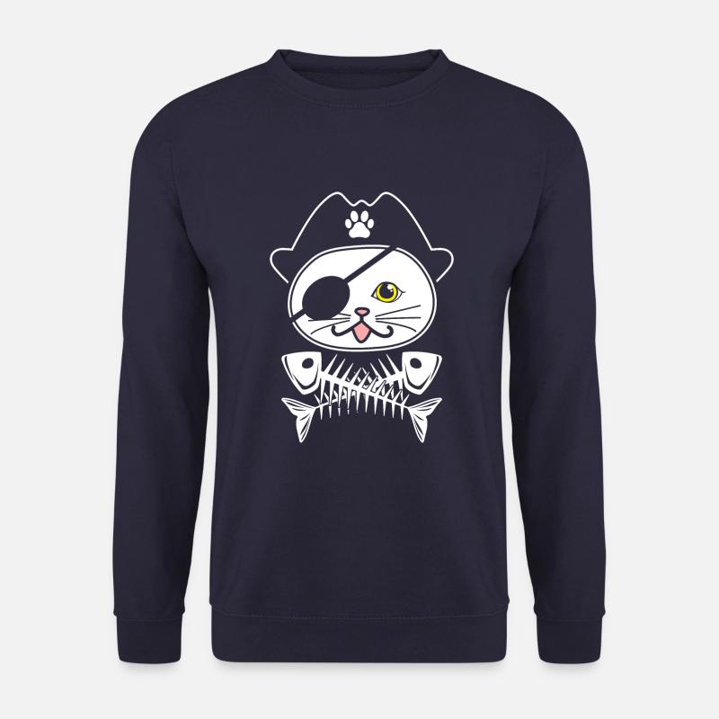 Chat pirate - Sweat-shirt Unisexe - marine