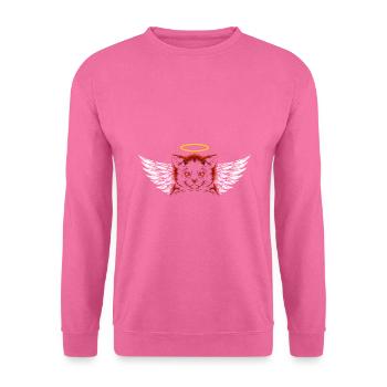 Angel and devil cat - Unisex Sweatshirt - pink - Front