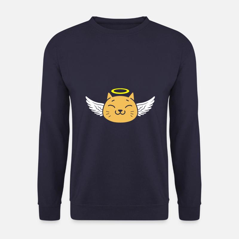 Cute Angel Cat - Unisex Sweatshirt - navy
