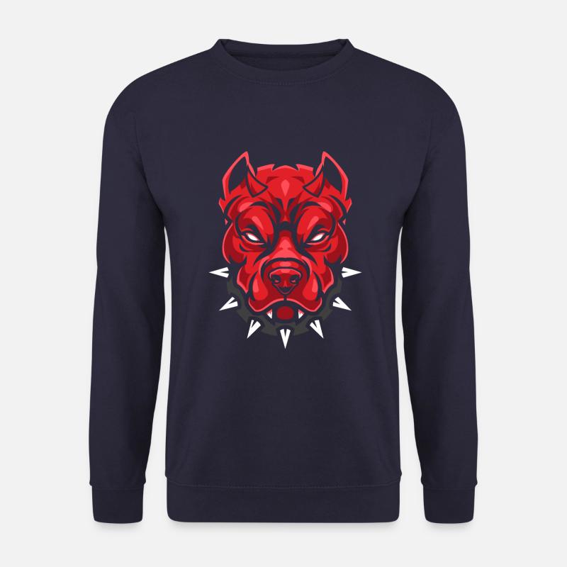 Devil Pit Bull Dog - Unisex Sweatshirt - navy