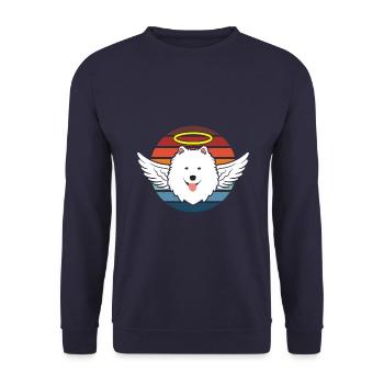 Angelhound Rétro - Sweat-shirt Unisexe - marine - Devant - Alina (178cm) & Michal (187cm)